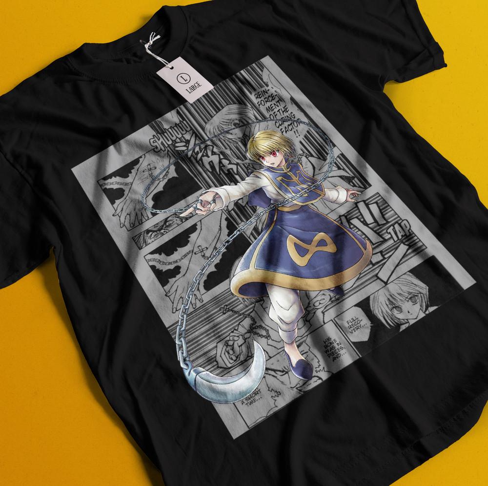 

Kurapika Shirt Hunter X Hunter HXH Hisoka Tshirt Killua Tee T-Shirt Leorio Gon 2XL