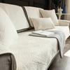 Pure Cotton Four-Season Universal Sofa Cushion, Simple Non-Slip Fabric Seat Cushion, High Temperature Washing Cotton Cover Towel Cover Cloth