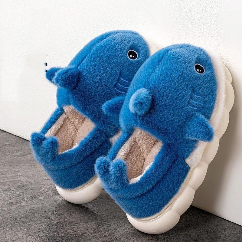 Herren- und Damen-Winter-Indoor-Warme All-Inclusive-Hausschuhe mit Samt und rutschfester Baumwollferse