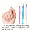 Practical Nail Art Tools Pedicure Cuticle Trimmer Remover Pusher Dead Skin Callus Removal Fork