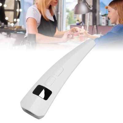 8W Handheld Cordless Nail Lamp 8s Fast Curing Portable   Gel Nail Dryer with LED Display White