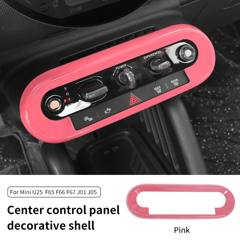 Zentrales Bedienknopf-Panelgehäuse für BMW MINI Cooper E/SE J01 J05 U25 F65 F66 F67 Countryman Auto-Innenraum-Dekorationsabdeckung