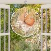 10 Inch Hanging Wind Spinner with 360 Degree Hook for Balcony Garden Decor Spring Summer Outdoor Decoration