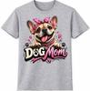 Dog Mom French Bulldog T-Shirt Cute Pet Lover Heart Design Graphic Tee