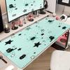 Large Cute Black Cat Mouse Pad E-sport Computer Keyboard Pad Mouse Mat Natural Rubber Anti-Slip Office Desk Pad Gift for Friend