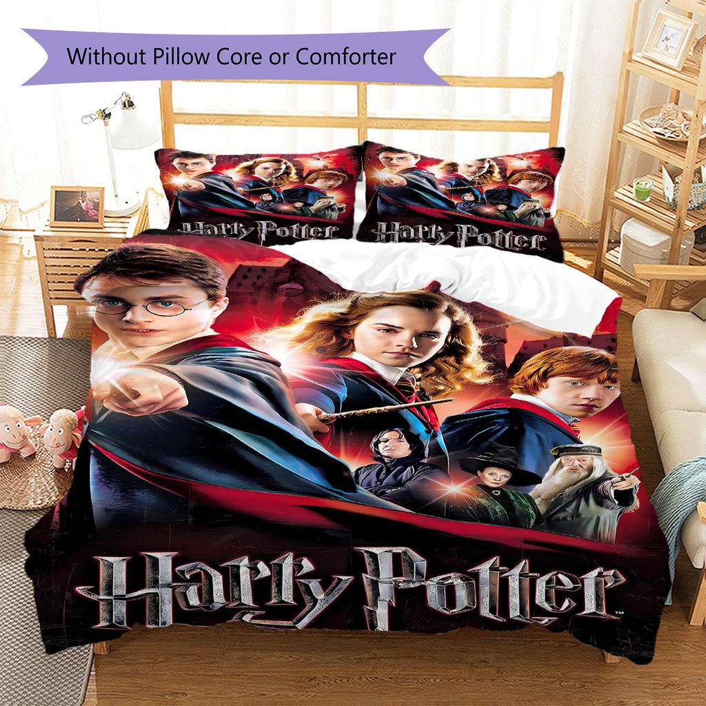Steel L-plate Pattern Bedding Quilt Set Quilt Cover Pillowcase Home Decoration Gift (1 * duvet cover + 2 * pillowcase, without core)