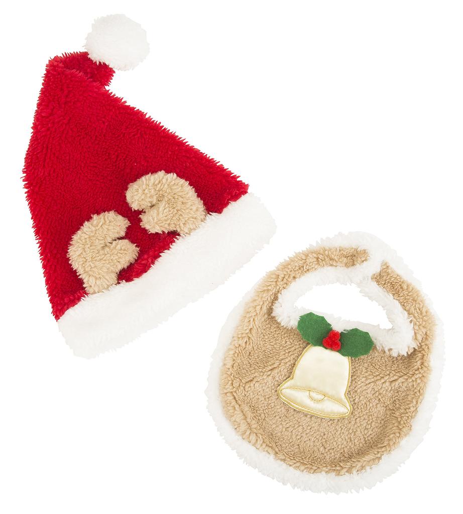 Clearstone Cosplay Christmas Reindeer Bib Set, Baby, Brown