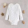 Baby and Toddler Multi-Color Theme Set Cute Printed Triangle Romper Comfortable Versatile Five-Piece Set