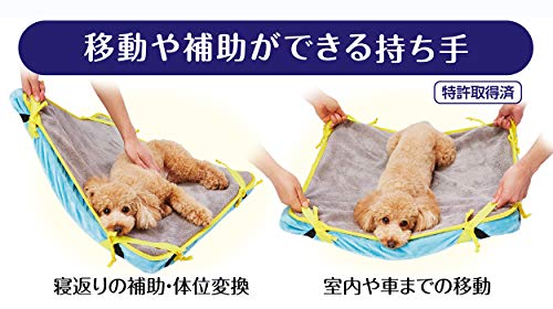 Petio zuttone High-Resilience Fiber Bed for Easy Turning, with Washable Waterproof Mattress, Small, for Pets