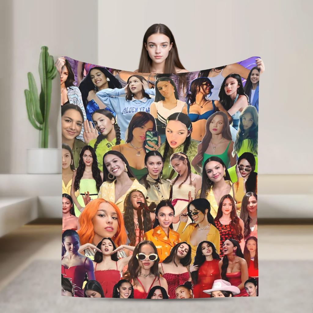 Warm Blanket Camping  Throw Blanket  Flannel Bedspread For Couch Chair Sofa Bed O-Oli-via Vampire  Funny Sofa Bed Cover