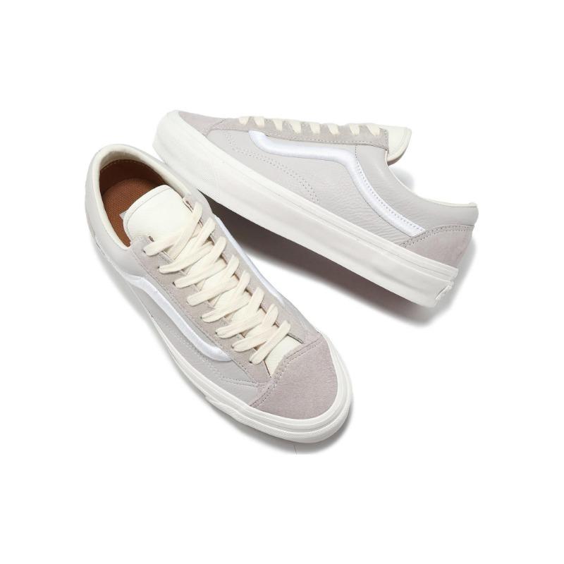 Vans Old Skool Reissue 36 Unisex Low-top Skate Shoes Grey White VN000CR3CPN