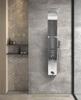Rain Shower Panel with Hydromassage, Shelf, Column Set, Chrome