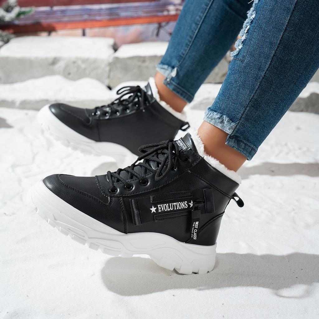 Women's Shoes, Height Increasing Boots, Cotton Boots, Thick Soled Shoes, Long Boots, Cold Resistant Shoes, Warm Shoes, Snow Boots, Anti Slip Shoes