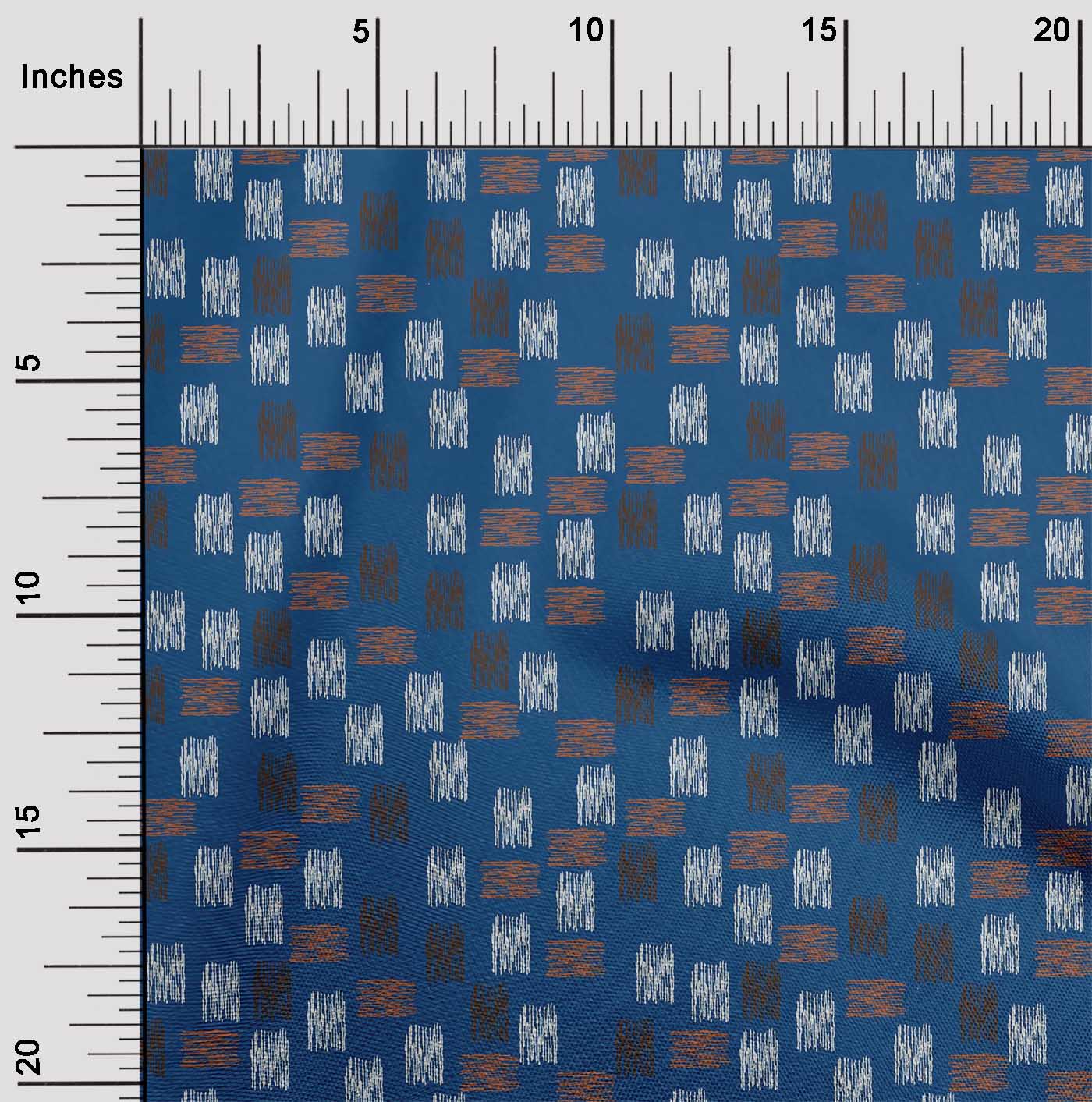 

oneOone Cotton Flex Fabric Brush Stroke Ikat Decor Fabric Printed BTY 40 Inch 42 Inch Wide - Viscose Chiffon синій