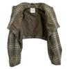 CLANE [Good Condition/23AW] 15104-0512 ROUND SLEEVE SHORT JACKET Check Short Jacket 2 BrownUsed