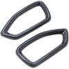 Kadore for 2019-2023 Hyundai Santa Fe Carbon Fiber Style Center Side Air Condition Vents Outlet Cover Trim 3-pc