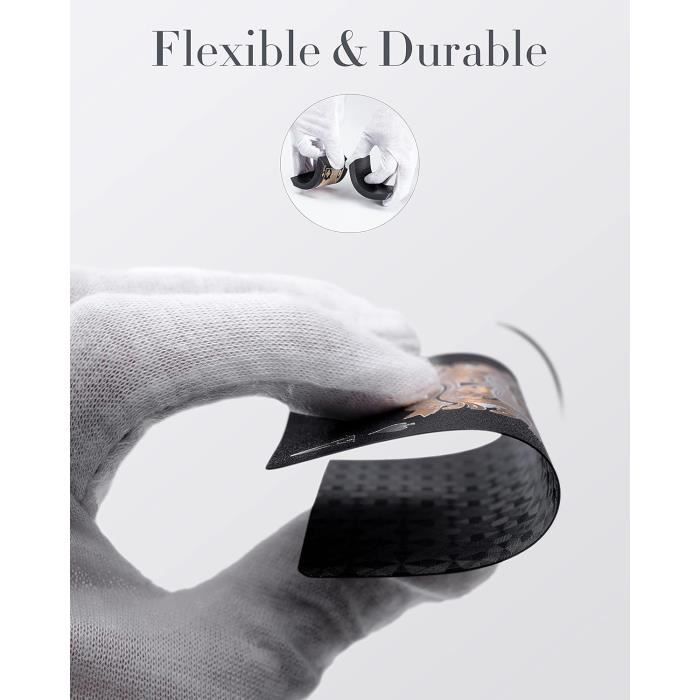 BIERDORF Jeux de Cartes Poker - Étanches en Plastique Diamond Noir