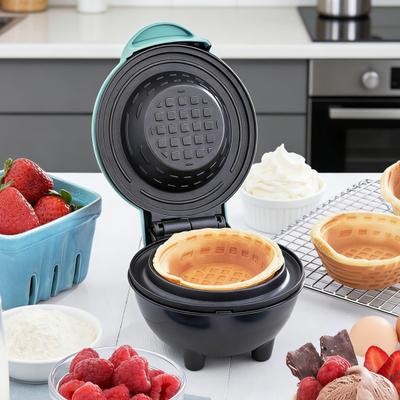 Fabricante Portátil Mini Fabricante de Gofres para Bizcocho Bundt Fabricante Eléctrico con Superficie Antiadherente para Desayuno Bizcocho