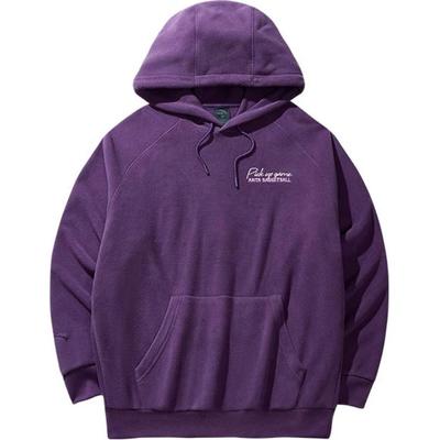 Anta Bequemer Lässiger Lockerer Schlichter Hoodie Unisex Hoodies Lila-Sand 972441705-3