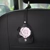 1PC Creative Car Hooks Crown Flower Leather Car Seat Headrest Hanger Storage Pull-out Type Hooks For Groceries Bag Handbag