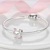 Original Charms Copper Plated Pink Cute Pet Pig Animal Beads Fit Bracelets For Women Jewelry Making Diy Fine Gifts