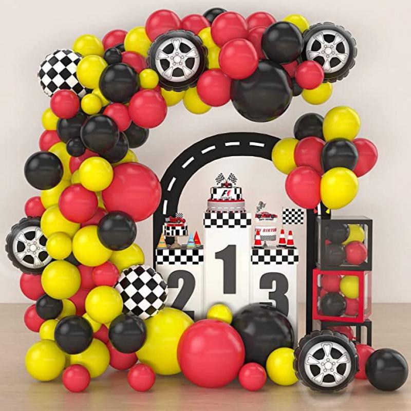 Black Gold Balloon Garland Arch Kit for Graduation and Birthday Decorations
