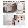 360° 2 Tier Recycle Wheel Kitchen Rubbish Recycle Dustbin Large Capacity Practical Garbage Trash Household Sorting Bin Rotating Wheel Kitchen Rubbish