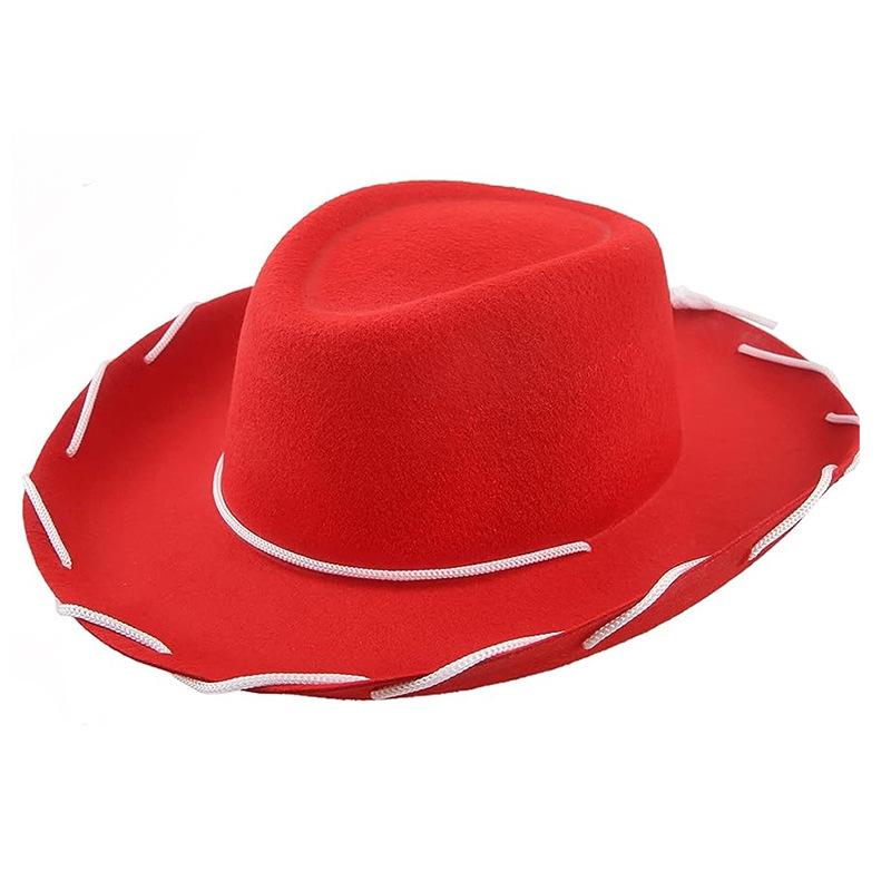 Cowboy Hat Western Sheriff Costume Hats Wild West Wide Brim Cowgirl Headwear for Men Women Halloween Cosplay Themed Party