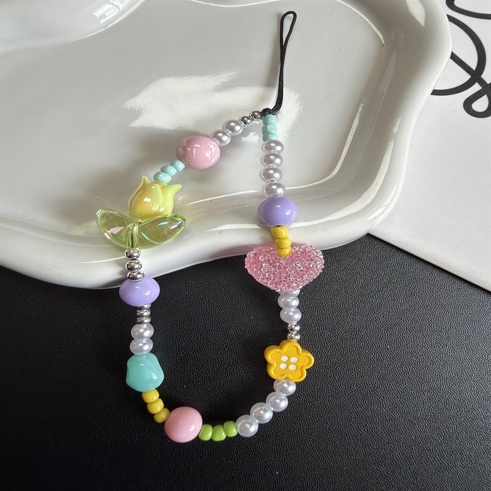 Handmade Beaded Camera & Phone Lanyard - Cute Summer Design
