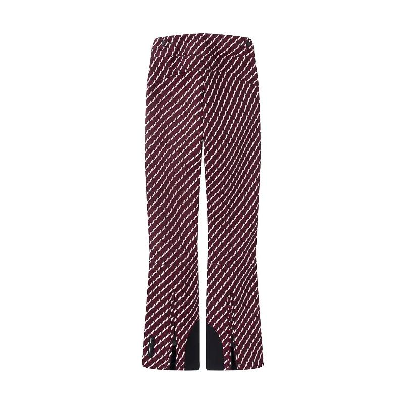 Damen Winter Kapuzen Reißverschluss Bordeaux Ski Gepolsterte Parka Mantel Anzug Set Dame Winddicht Hose Hosen Trainingsanzug