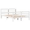 VidaXL Cadre de lit et tête de lit blanc 140x190 cm bois de pin massif, lit, mobilier de chambre à coucher, lit en bois, lit 3306638