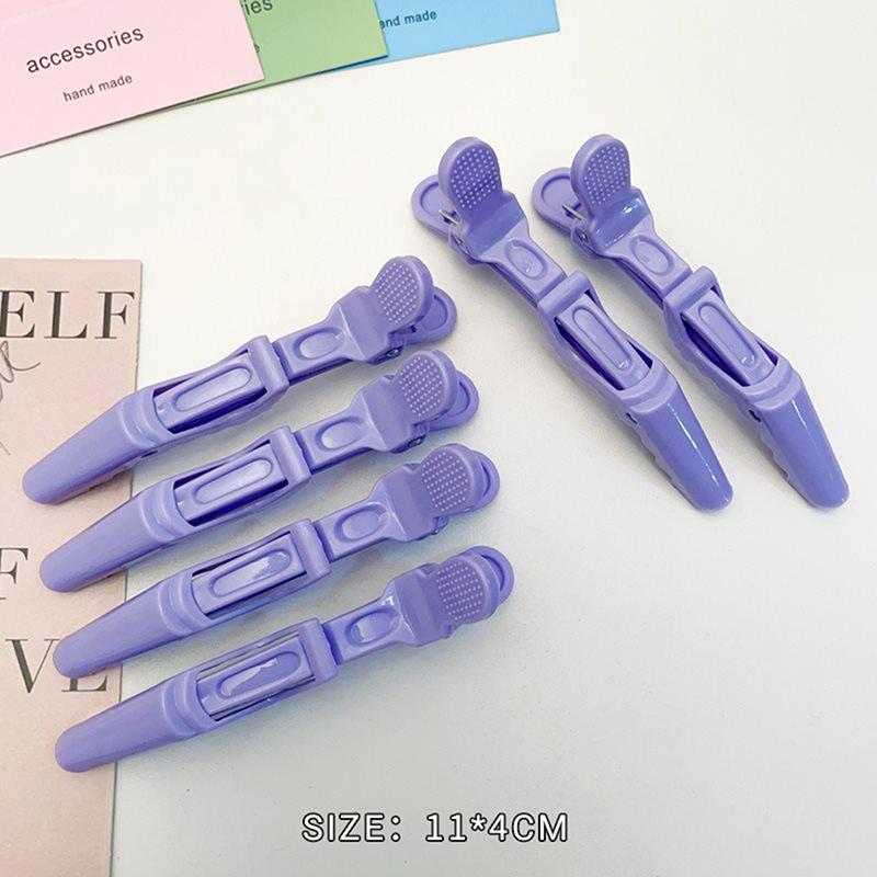 

6 шт. красочные заколки для волос из кожи аллигатора, зажимы для парикмахерских, профессиональные заколки для волос для салонов, заколки для волос в виде крокодила, аксессуары для парикмахерских волос