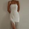 Rochie de damă cu teacă sexy, neagră, fără mâneci, pentru club, mini rochii solide, rochii de femeie, haine de vară pentru rochie