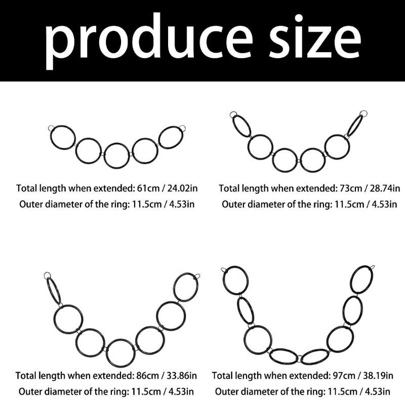 Adjustable Snake Toy Rings Reptiles Snake Climbing Rings Toy Hanging Swing For Reptiles Habitat Enrichment Climbing Play