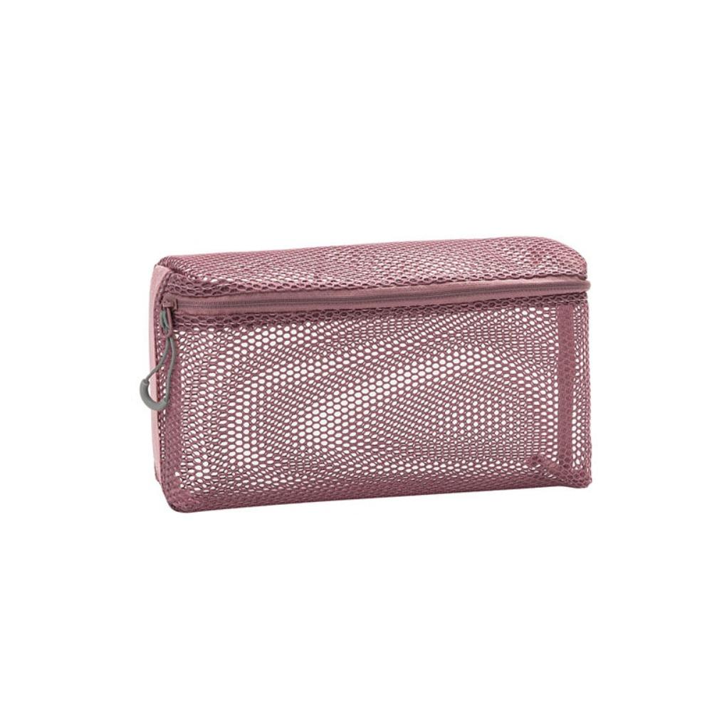 Visible Mesh Makeup Bag Hollow Nylon Storage Pouch Breathable Mesh Cosmetic Bag Girls