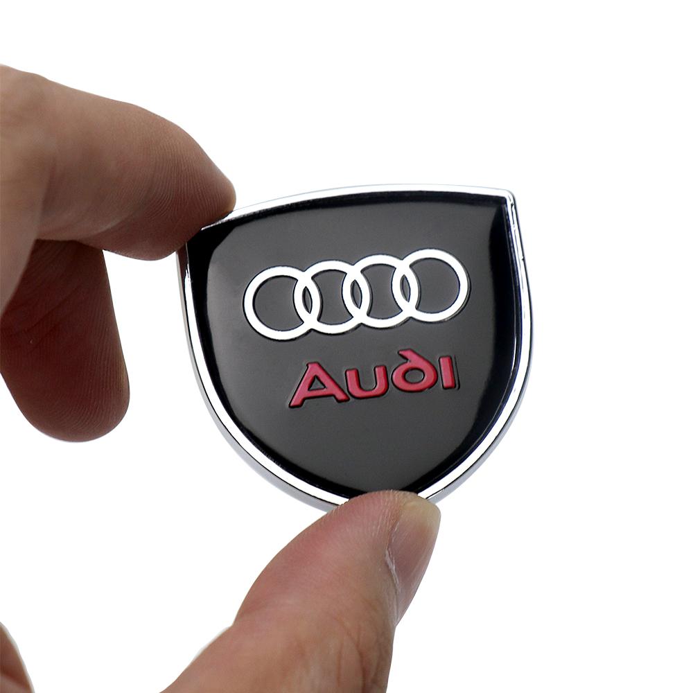 3D Metal Chrome Car Body Decoration Custom Stickers Badge Auto Emblem Sticker Center Cover For zbts2 B3 S4 S6 B7 8P Q5 Q7 Quattro