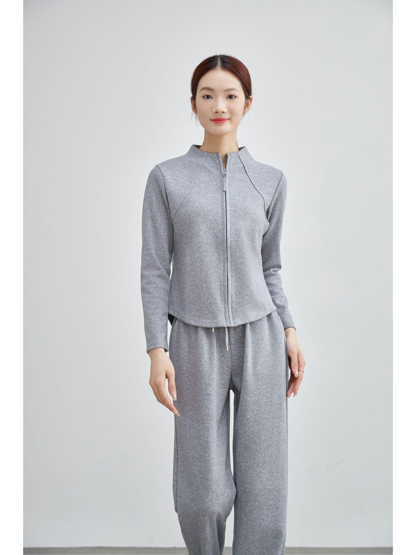

Lulu Sangpo 2026 Women s Cloud-like Hooded Two-Piece Sports Suit - Spring/Summer XXL [135-145] світло-сірий колір