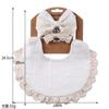 3Pcs/Set Solid Muslin Cotton Bamboo Baby Bib Tassel Lace Boy Girl Feeding Drool Saliva Towel Burp Cloth Adjustable Infant Scarf
