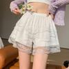 Mehrlagige Sicherheitsshorts mit Spitzenbesatz für Damen - Anti-Exposure JK Unterhosen, Durchsichtige Petticoat-Unterstützung.