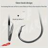 50pcs Octopus Fishing Hook High-carbon Steel Fishhooks Saltwater Bass Black Offset Octopus Sea Fishing Beak Bait Tackle Circle Hooks - Sharp Barbed