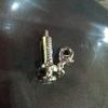 Used Q-pot Syringe-shaped silver charm approx. 2.3cm