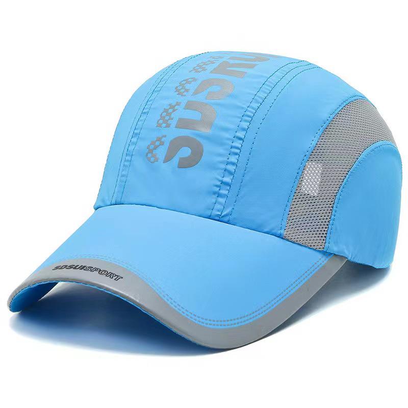 Gorra de Running Ligera de Secado Rápido para Hombre - Transpirable, Protector Solar, Estilo Veraniego, Ajuste Grande