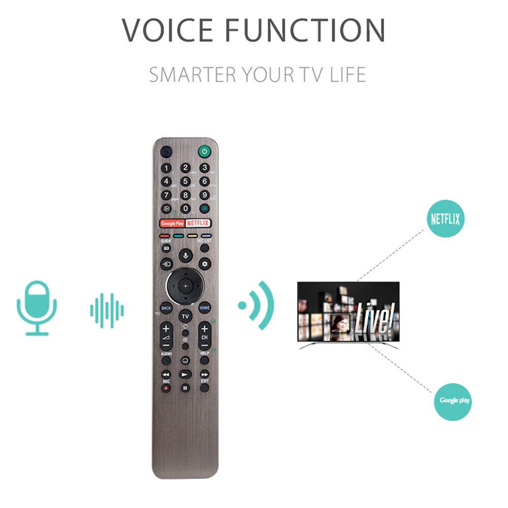 New RMF-TX611E For Sony Bravia Voice Bluetooth TV Remote Control With Backlight XR-55A90J XR-65A90J XR-85Z9J KD-32W800 KD-32W820