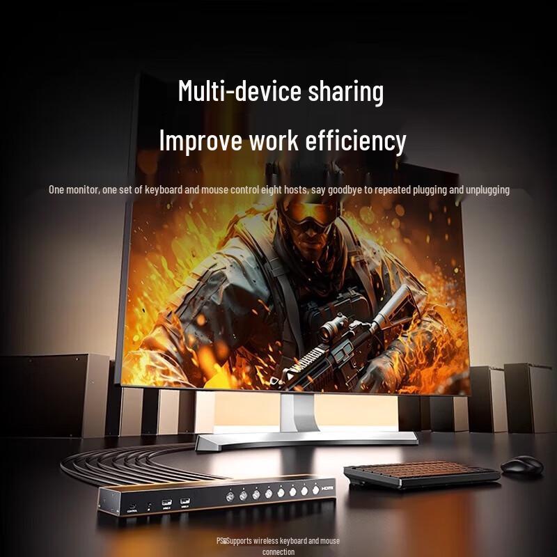 Ugreen 8-Port 4K HDMI KVM Switch
