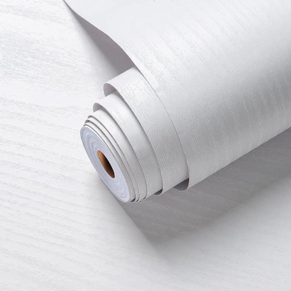 90CM Wood Grain Stickers for Furniture Waterproof Vinyl Wall Sticker Self Adhesive PVC Wallpaper Kitchen Cabinet Door Renovation