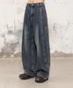 BEGIN202 Veneta Double-Pleat Denim Pants [Deep Fade Blue]