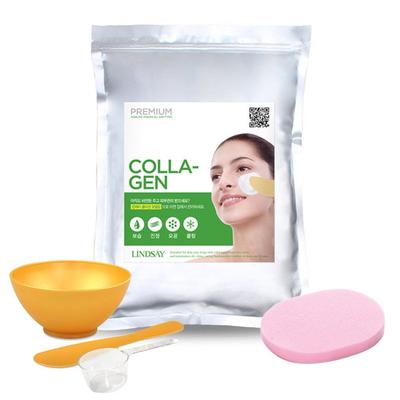 Premium Collagen Modeling Pack (Zip Bag Rubber Pack) 1kg + 3 Pack Tools Set + Sponge