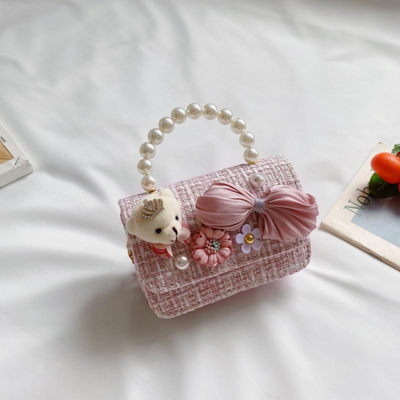 Adorable Korean Style Mini Pearl Children's Purse With Waterproof Features