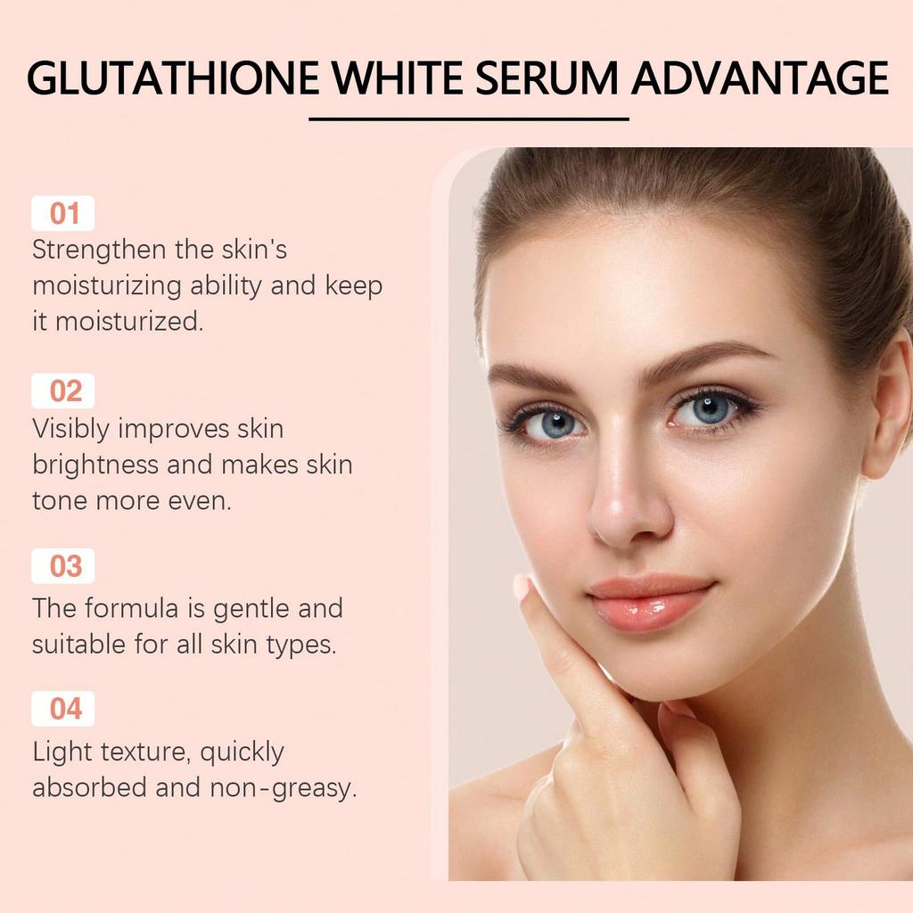 does glutathione even out skin tone Buy Glutathione Whitening Essence Keeps Skin Hydrated and Soft, Improves  Skin Dullness and Reduces Dark Spots, Hydrates and Moisturizes at  affordable prices — free shipping, real reviews with photos — Joom