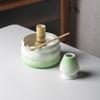Durable Ceramic Matcha Tea Bowl Smooth High Temperature Resistant Tea Wash Bowls Durable Large Capacity Tea Ceremony Tool Teawar